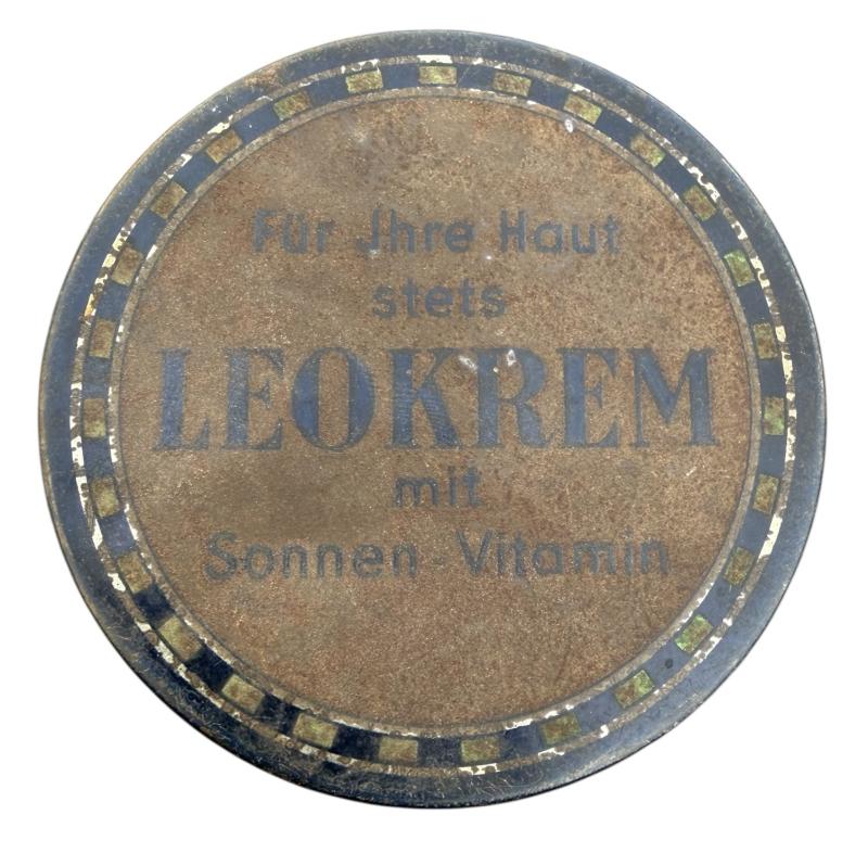 Third Reich era Metal Can Leokrem (Skin care)