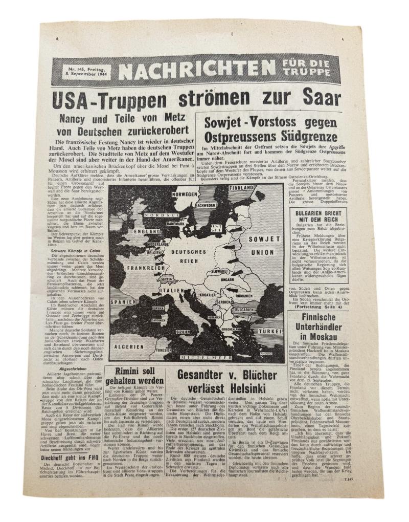 Allied Flyer as If its was a German Newspaper