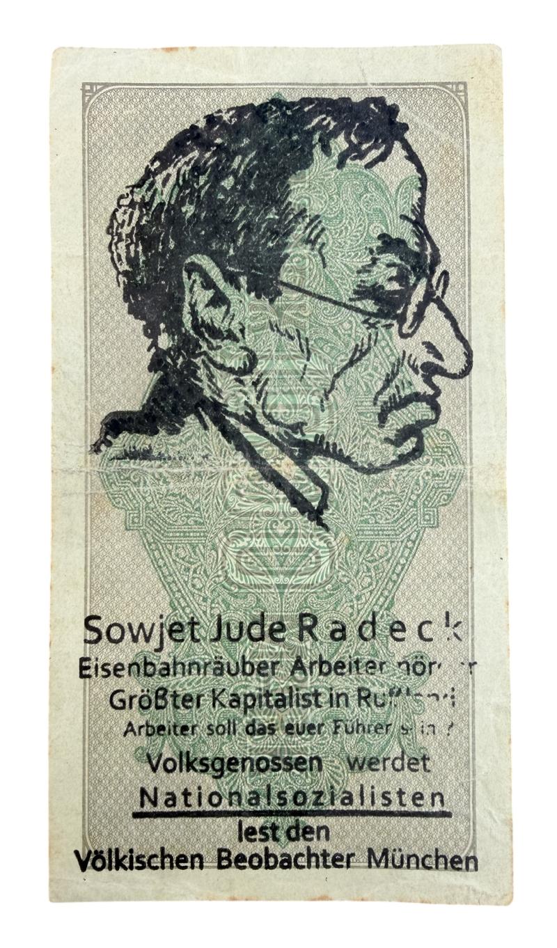 Third Reich Hate Banknote (Nazi Propaganda)