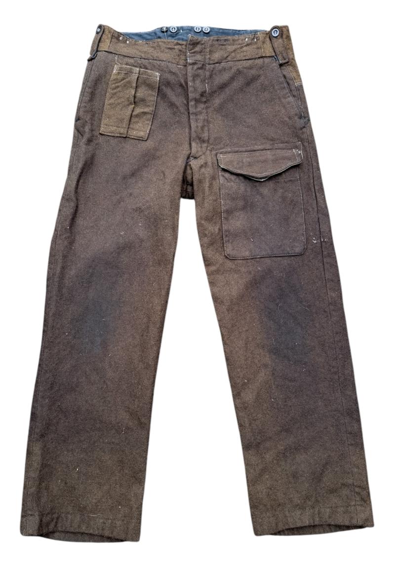 British WW2 Battle Dress, Cap & Trousers for German and Italian POW’s in the UK