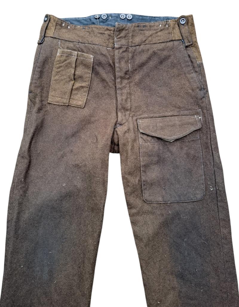 British WW2 Battle Dress, Cap & Trousers for German and Italian POW’s in the UK