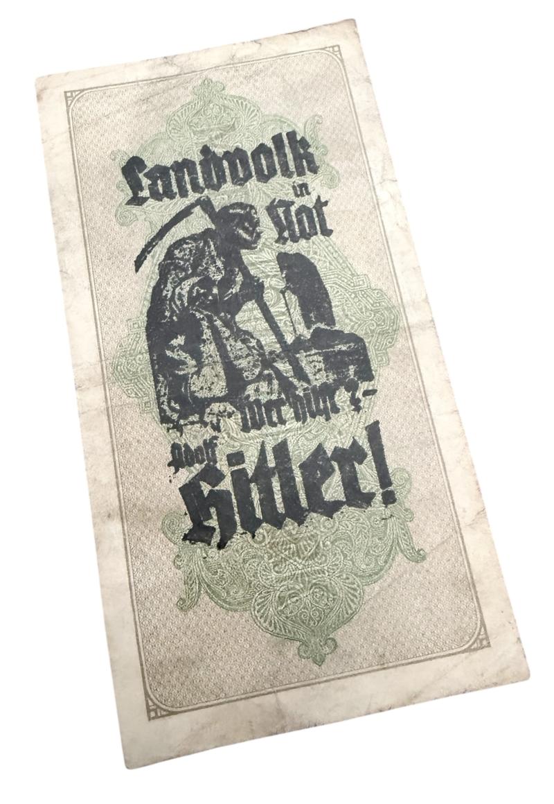 Third Reich Hate Banknote (Nazi Propaganda)