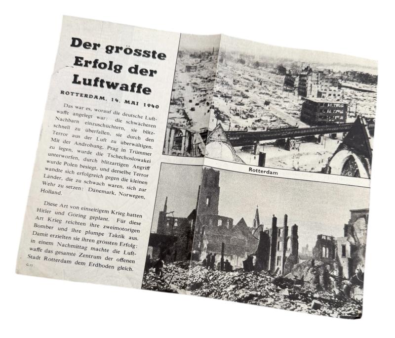 British WW2 to Germans Propaganda Flyer