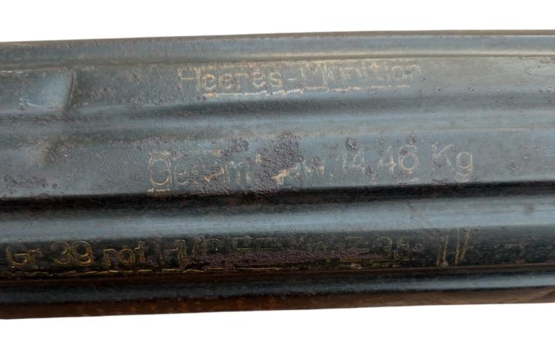 Wehrmacht metal 10cm Grenade Transport Container