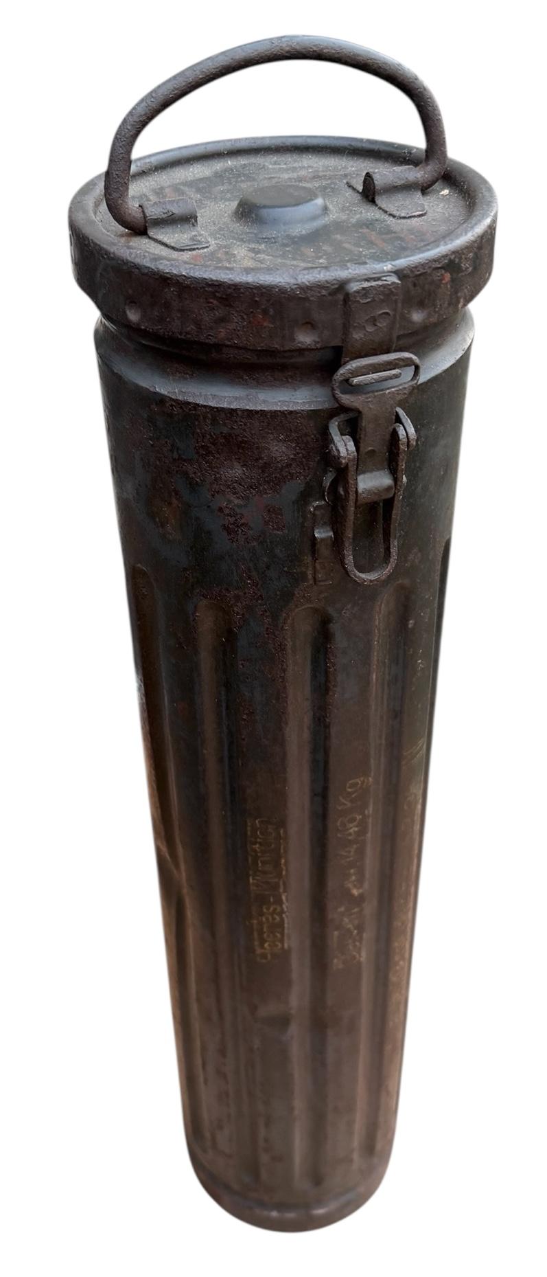 Wehrmacht metal 10cm Grenade Transport Container