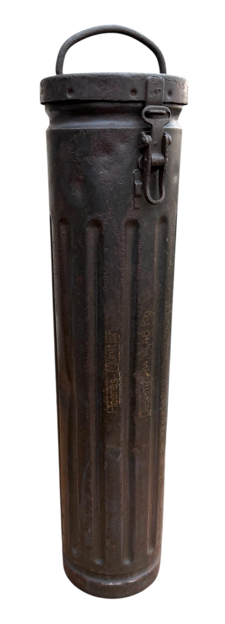 Wehrmacht metal 10cm Grenade Transport Container
