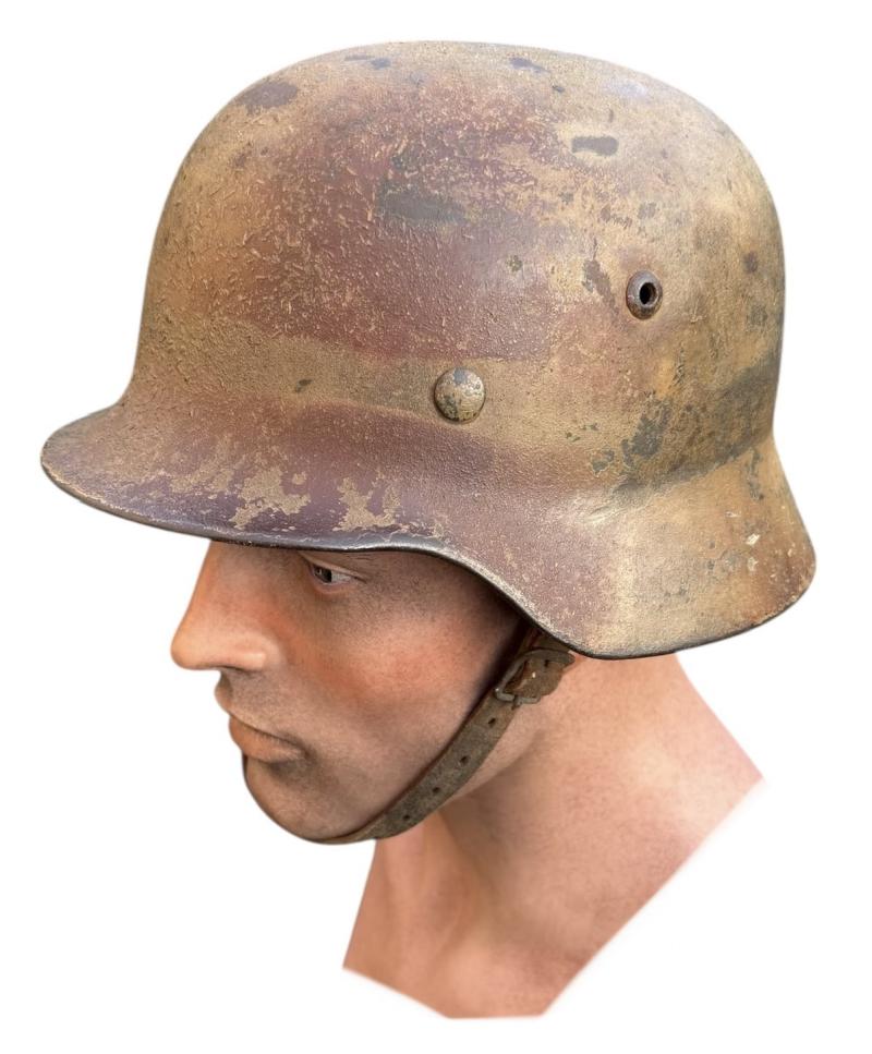 Wehrmacht M40 sawdust Camo Helmet