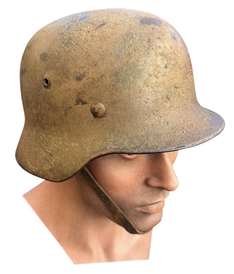 Wehrmacht M40 sawdust Camo Helmet