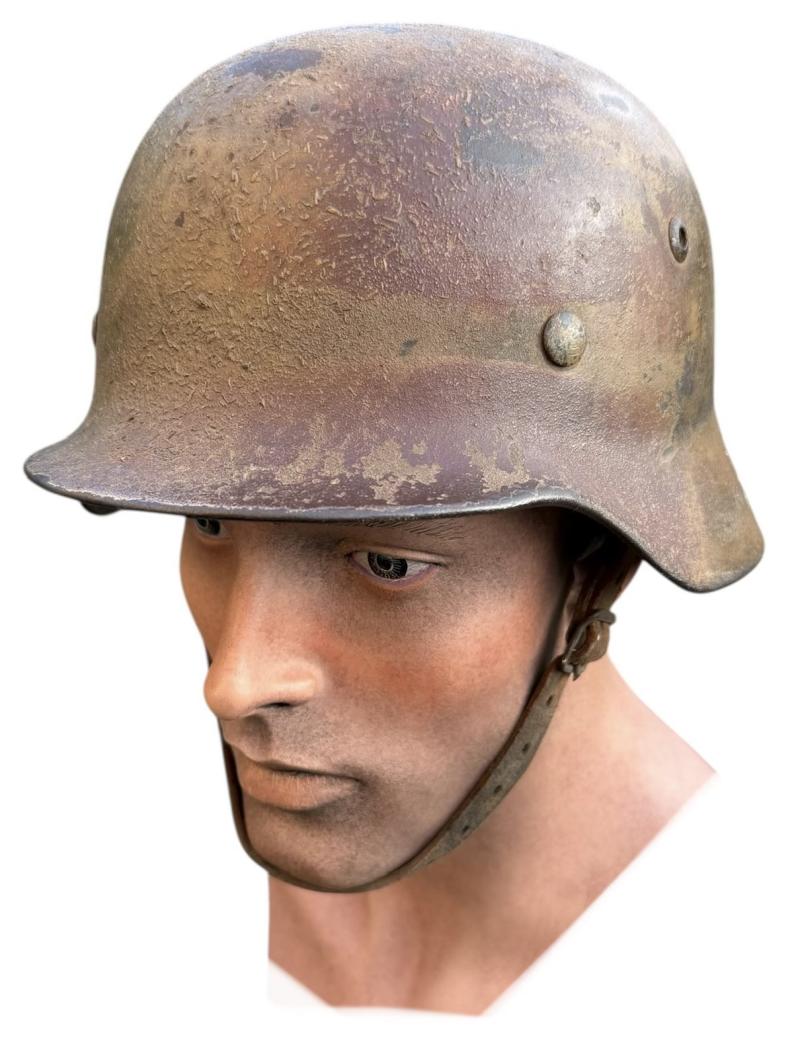Wehrmacht M40 sawdust Camo Helmet