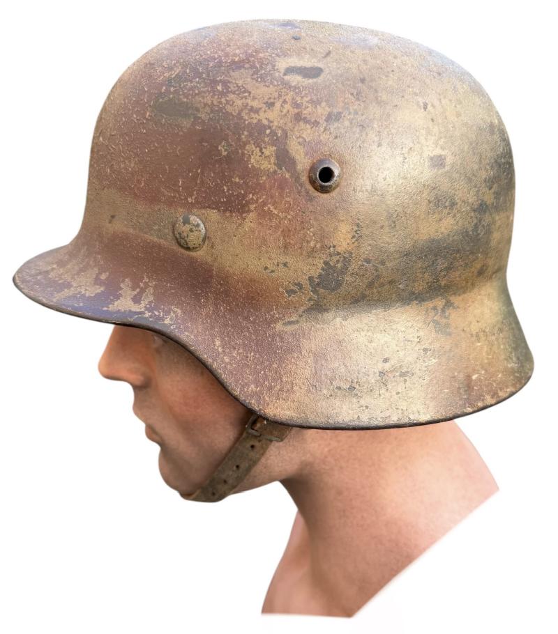 Wehrmacht M40 sawdust Camo Helmet