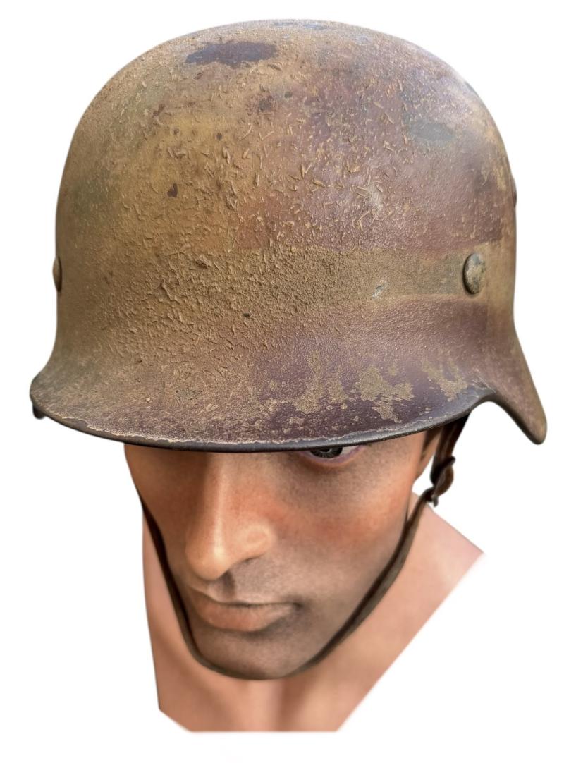 Wehrmacht M40 sawdust Camo Helmet