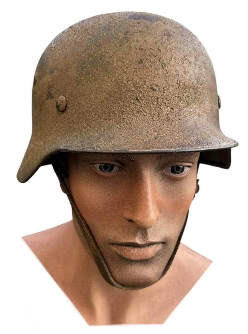 Wehrmacht M40 sawdust Camo Helmet