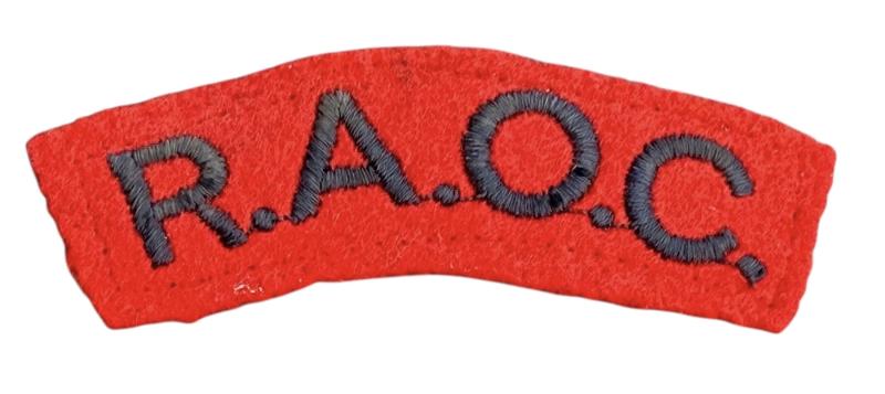British WW2 Royal Army Ordnance Corps Shoulder Title.