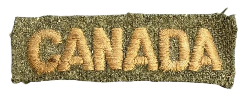 Canadian WW2 Shoulder Title