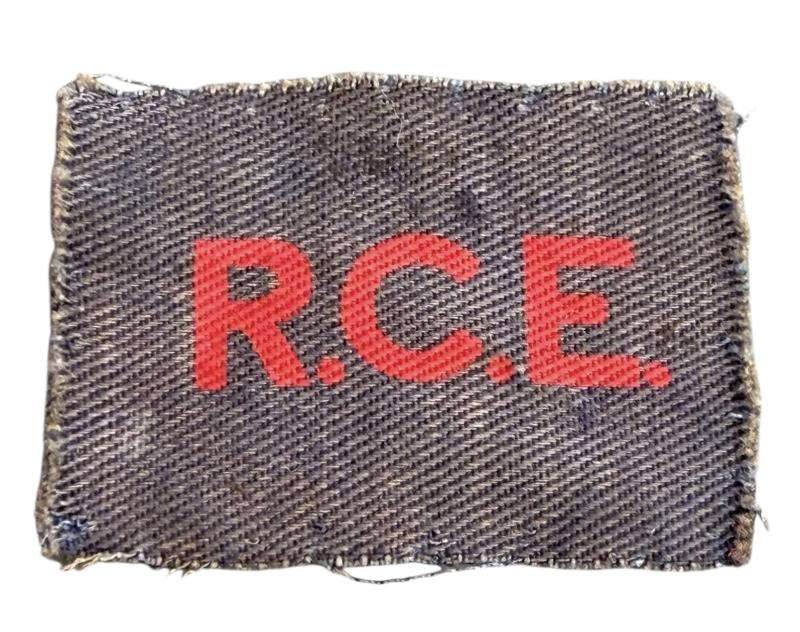 Canadian WW2 Shoulder Title R.C.E.