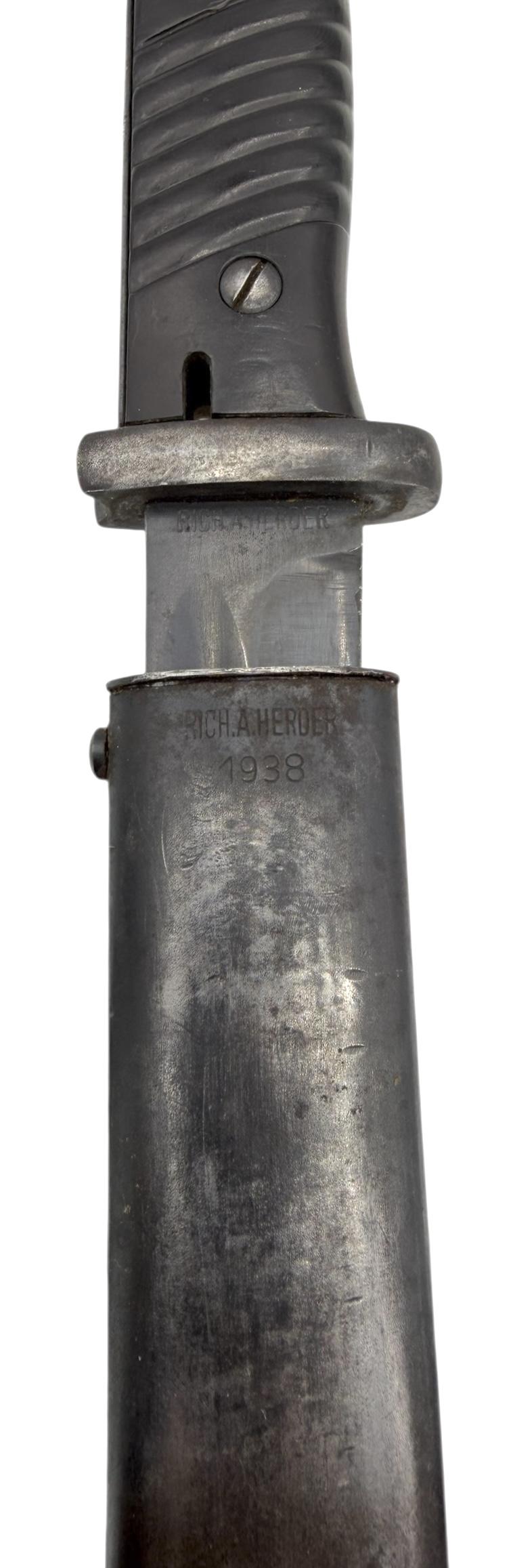 Matching K98 Bayonet “Richard A.Herder”