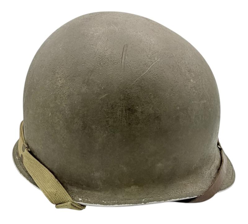 US WW2 Fixedbail Helmet with early Hawley Iiner
