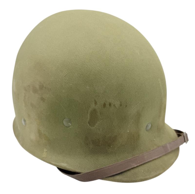 US WW2 Fixedbail Helmet with early Hawley Iiner