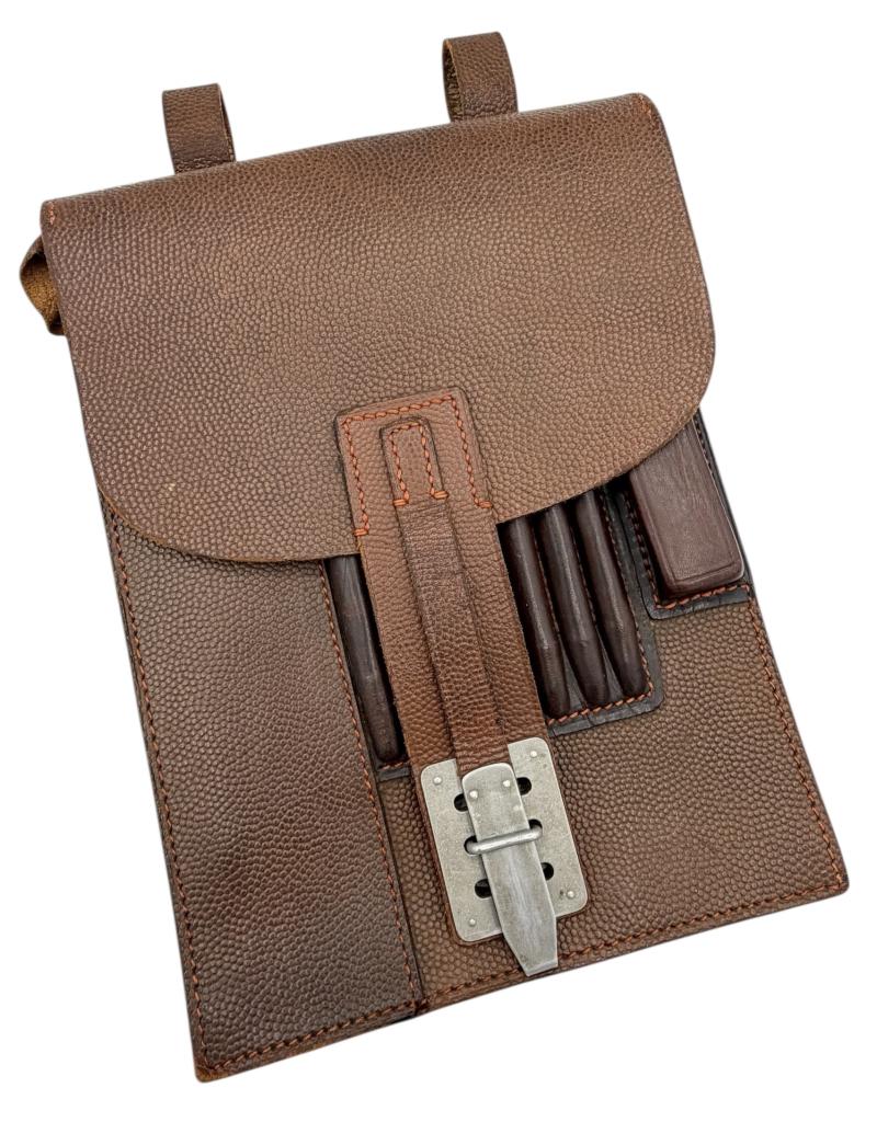 Wehrmacht/Luftwaffe light brown leather Mapcase