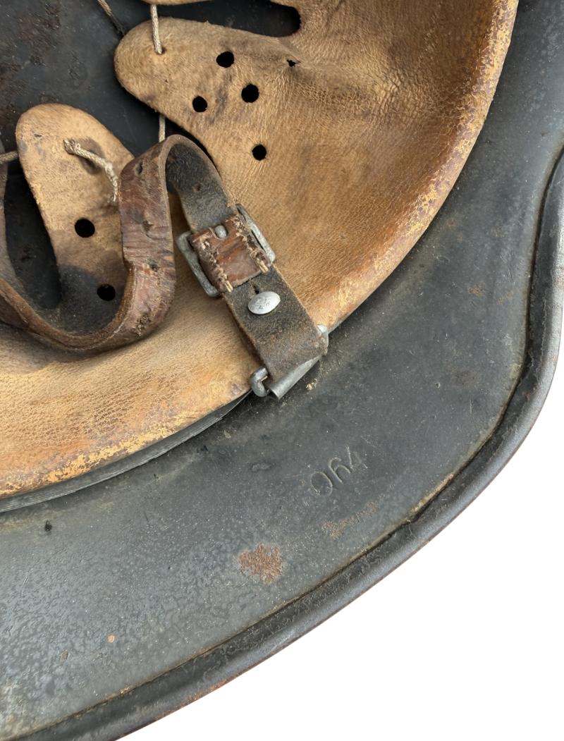 Wehrmacht M40 SD Shrapnel damage Helmet (KIA)