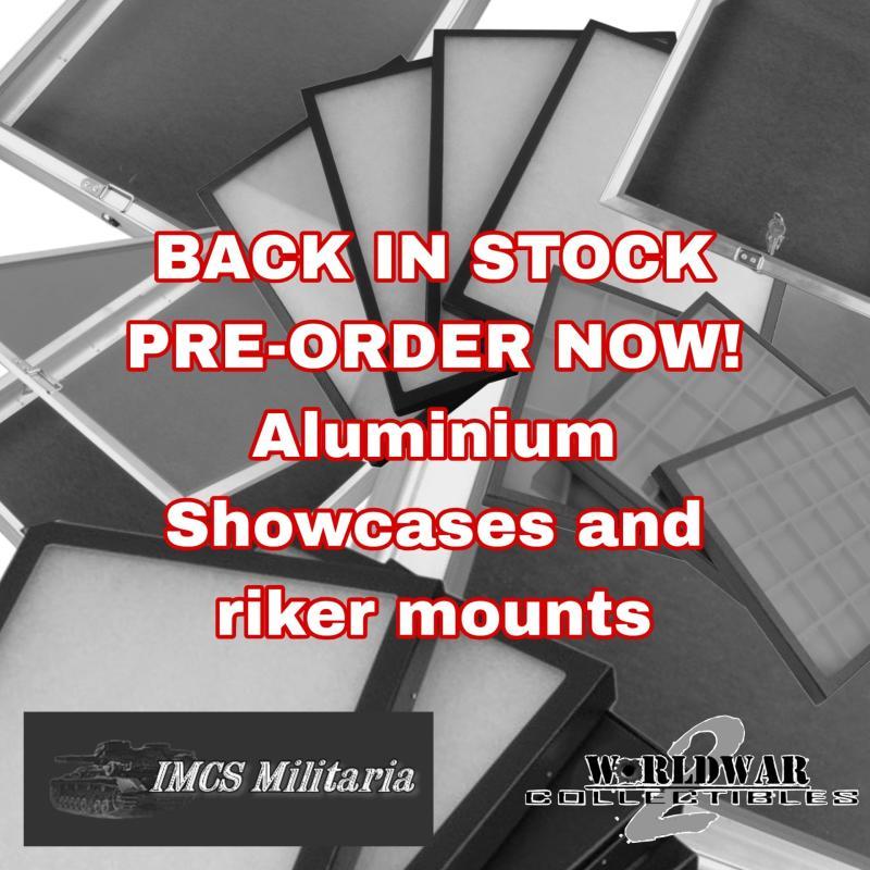 PRE-ORDER NOW! RIKER MOUNTS AND ALUMINIUM SHOWCASES