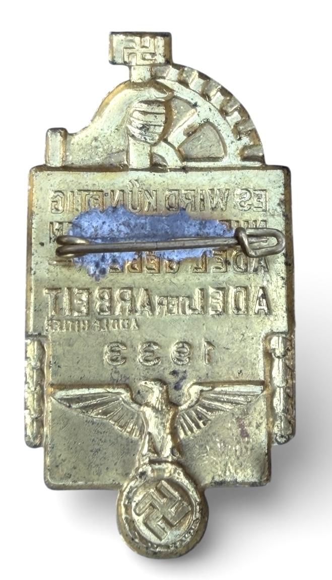 Third Reich NSBO Badge (Nationalsozialistische Betriebszellenorganisation)
