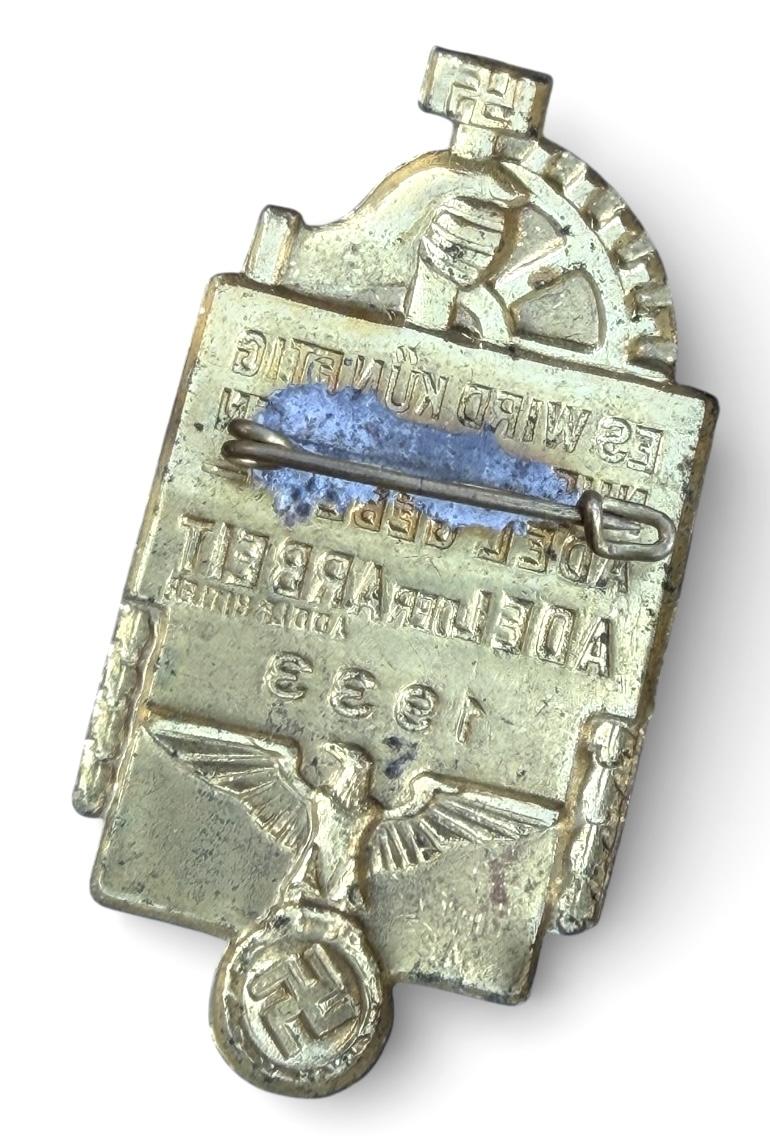 Third Reich NSBO Badge (Nationalsozialistische Betriebszellenorganisation)