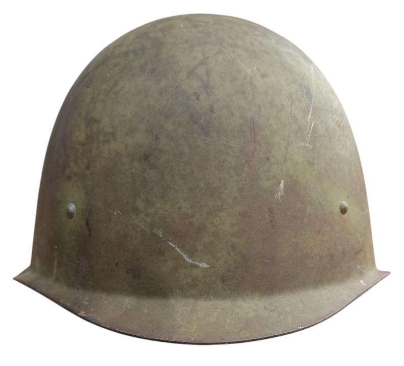 Soviet WW2 SSH40 Helmet with combat damage