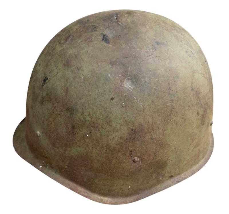 Soviet WW2 SSH40 Helmet with combat damage