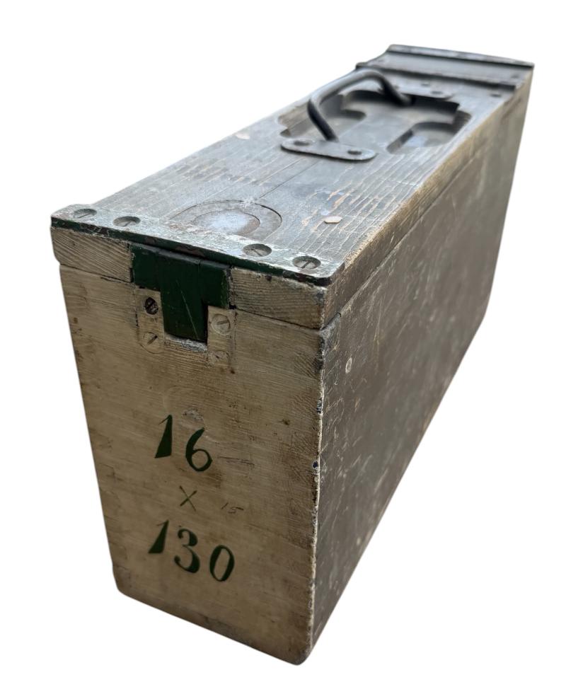 Dutch pre 1940 wooden Ammo Case