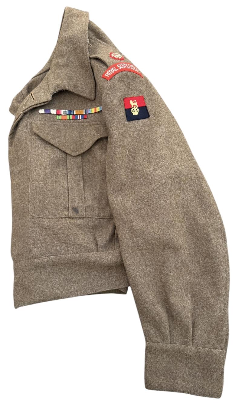 British WW2 Officers Battle Dress Royal Scots Fusiliers