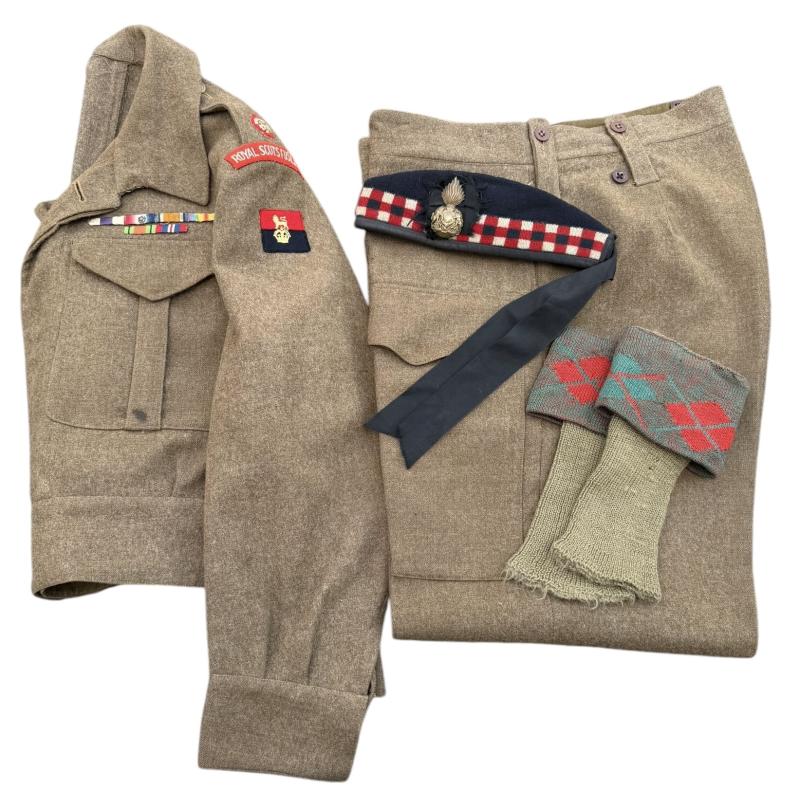 British WW2 Officers Battle Dress Royal Scots Fusiliers