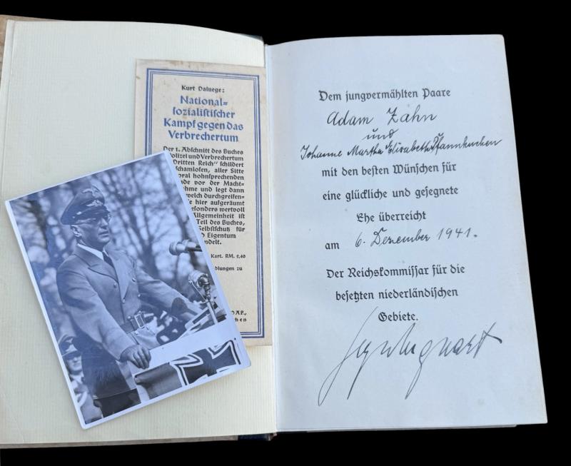 Reichskommissar Arthur Seys Inquart signed Mein Kampf