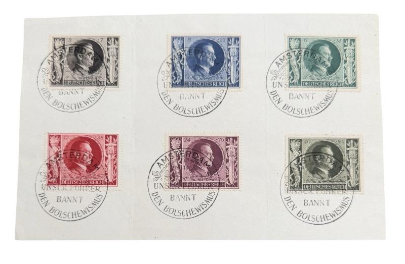 6 Adolf Hitler Postal Stamps