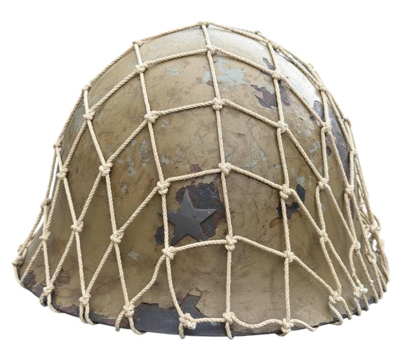 Japanese T90 combat Helmet with camo net