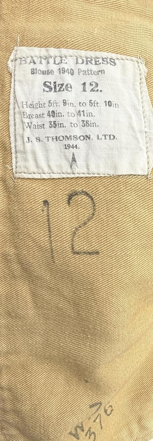 British WW2 P40 Battle Dress Tunic