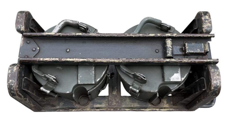 Very nice used MG34/42 Machinegun ammunition drums in carrying frame.