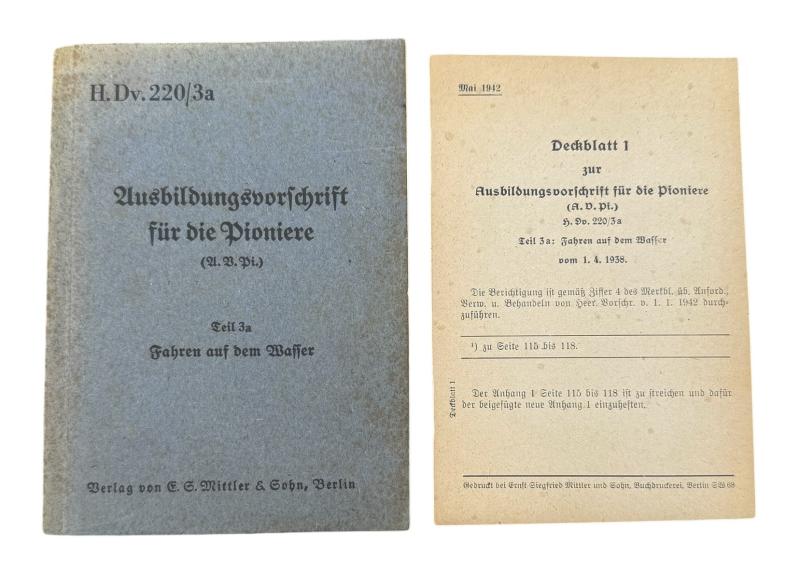 Wehrmacht Pioniere Training Booklet