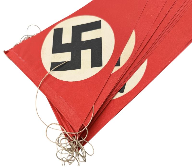 Third Reich Paper Swastika Pennants
