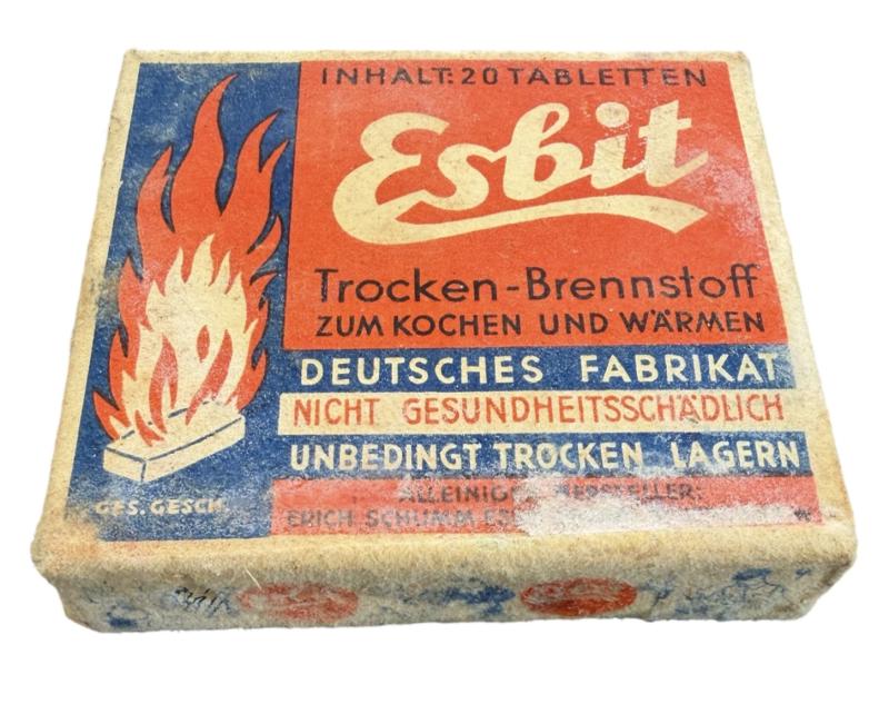 Wehrmacht Esbit Cooker with original Fuel Blok Packaging