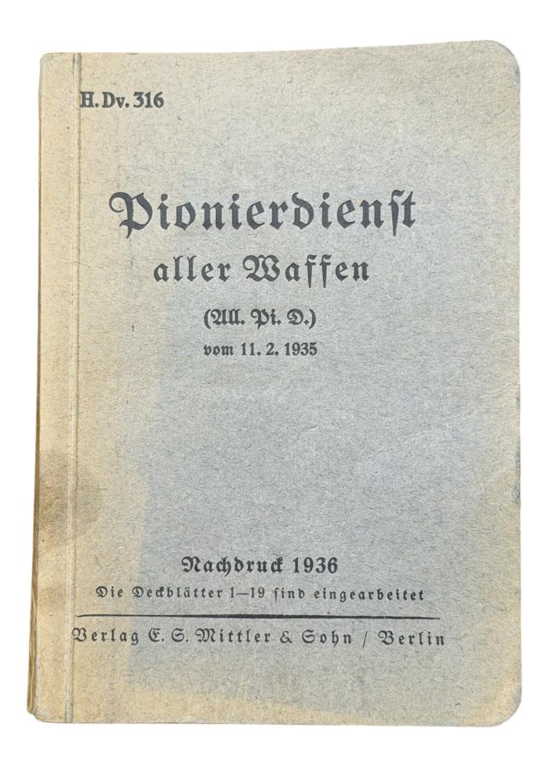 Wehrmacht Pionier Training Booklet
