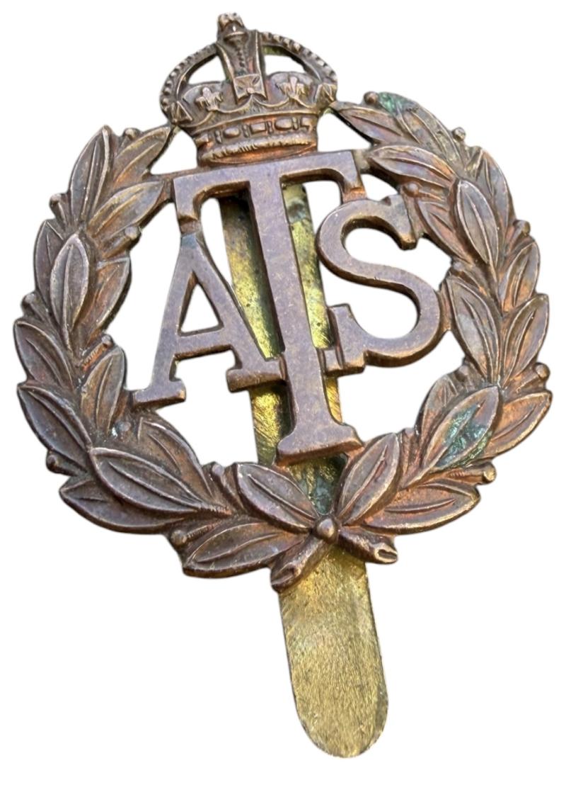 British WW2 ATS Auxiliary Territorial Service Cap Badge