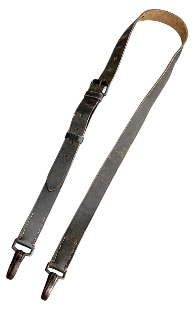 Wehrmacht Heavy Load leather carrying Strap