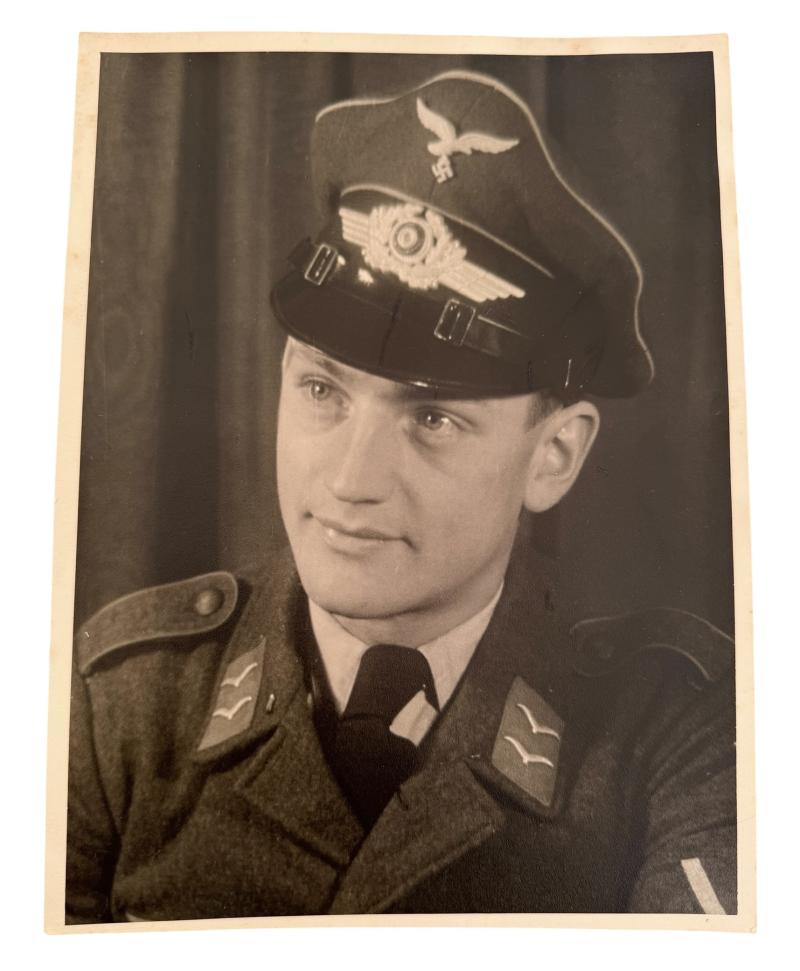 Big size portrait photograph Lufwaffe Soldier