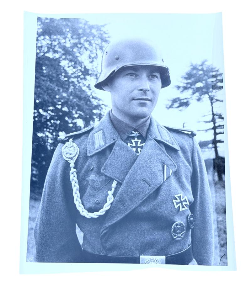 Very nice photograph of Wehrmacht Assault Gun, Knights Cross recipiënt