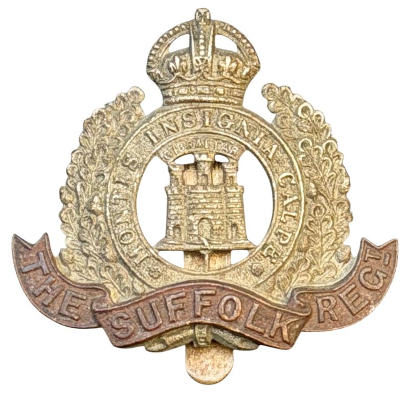 British WW2 The Suffolk Regiment Cap Badge