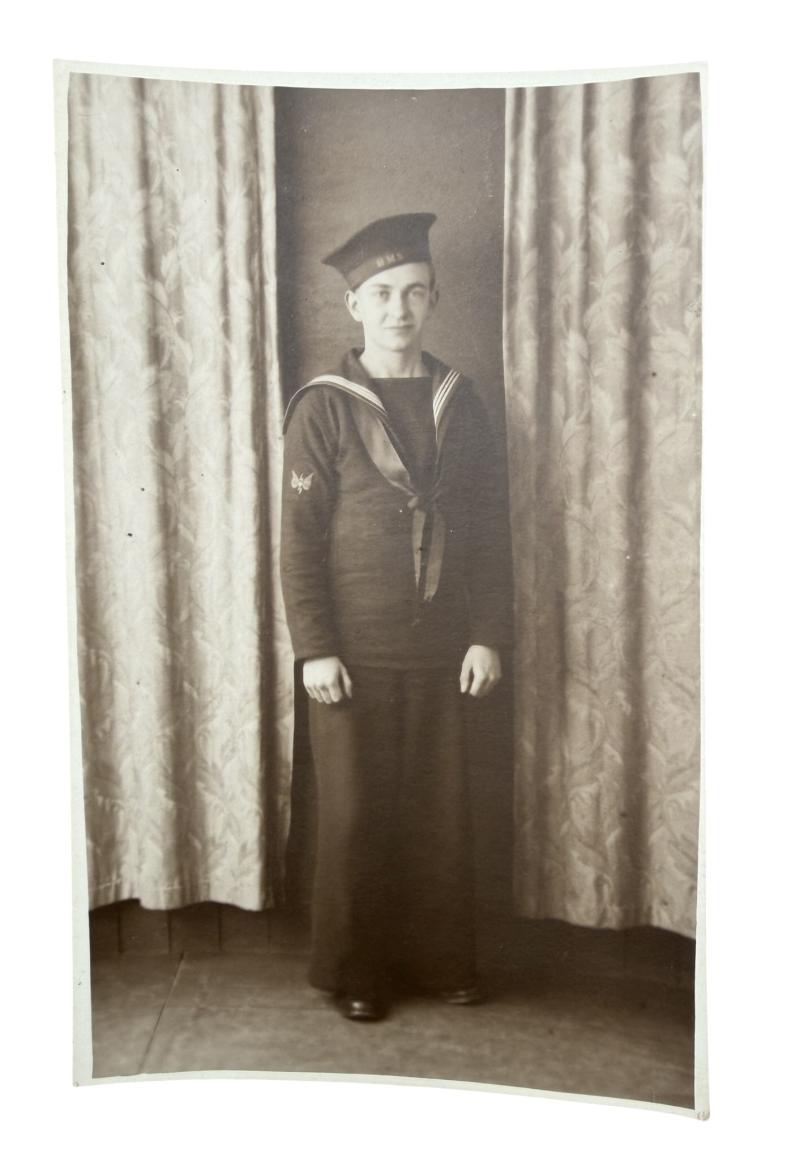 Photograph British WW2 Royal Navy Salor