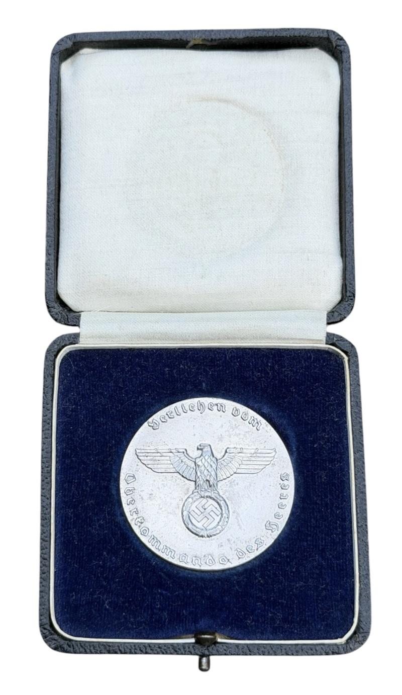 Wehrmacht Award Coin/Plaque in Case for Doghandlers