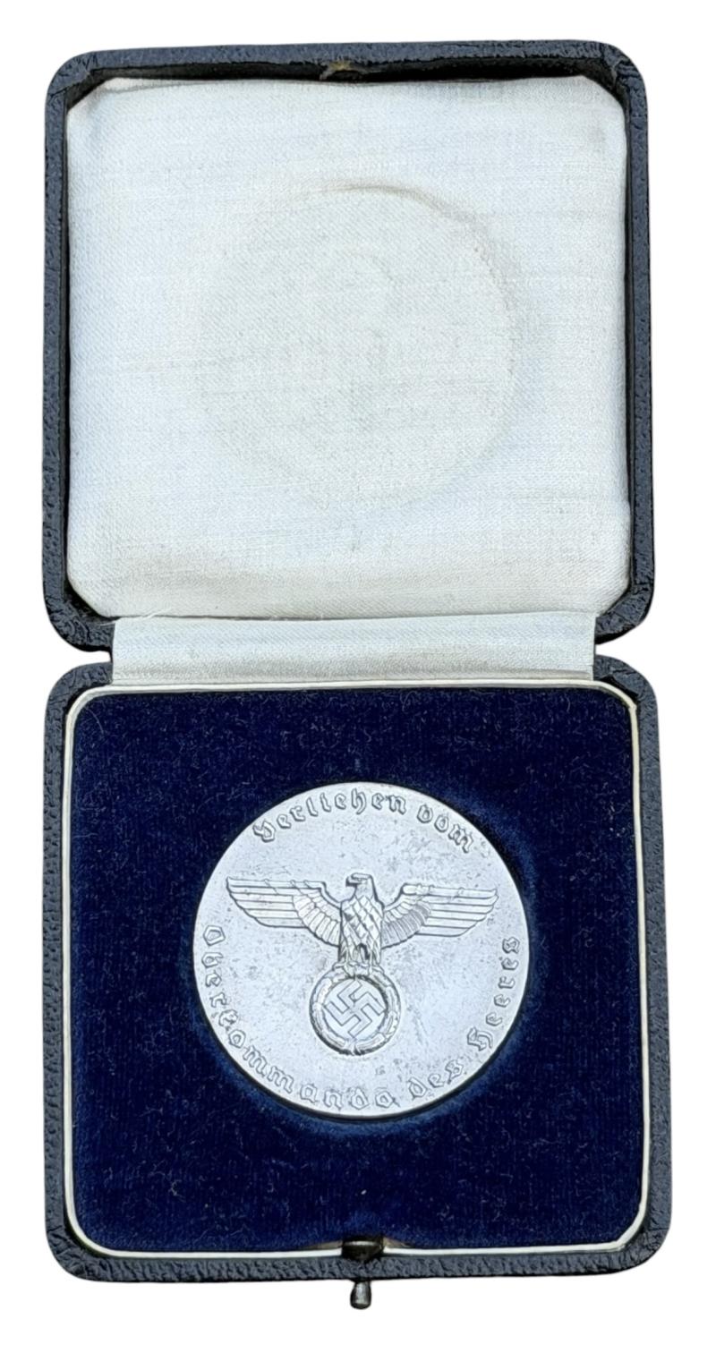 Wehrmacht Award Coin/Plaque in Case for Doghandlers