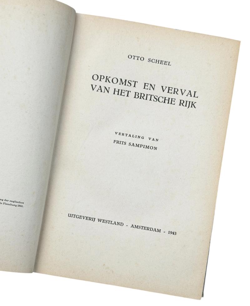 Dutch version of a German WW2 Book Opkomst en het verval van het Britse Rijk